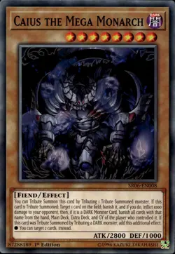Caius the Mega Monarch 1st Edition Common SR06-EN008 Yu-Gi-Oh! - Image 1