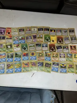 Vintage Pokemon Lot | 58 Cards Commons/Uncommon/rare WOTC Era Base Fossil+MORE - Image 1