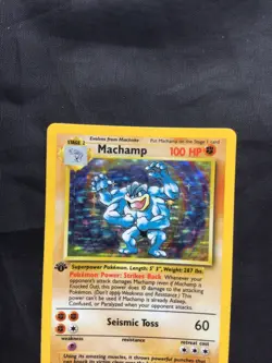 Pokemon Cards: Base Set Rare Holo: Machamp 8/102 - Image 2