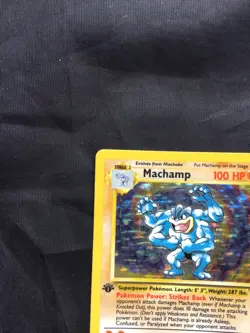 Pokemon Cards: Base Set Rare Holo: Machamp 8/102 - Image 3