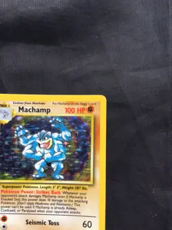 Pokemon Cards: Base Set Rare Holo: Machamp 8/102 - Image 4