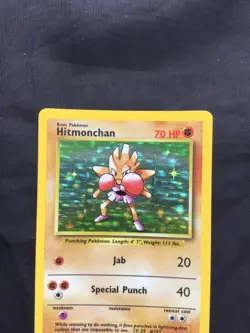 Pokemon Cards: Base Set Rare Holo: Hitmonchan 7/102 - Image 2