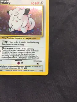Pokemon Cards: Base Set Rare Holo: Clefairy 5/102 - Image 5