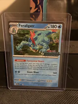 Feraligatr SVP089 Temporal Forces Prerelease Promo Holo Rare Pokemon Card New - Image 1