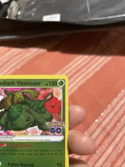 Pokemon Go Radiant Venusaur Reverse Holo Rare Card 004/078 Shiny TCG - Image 3
