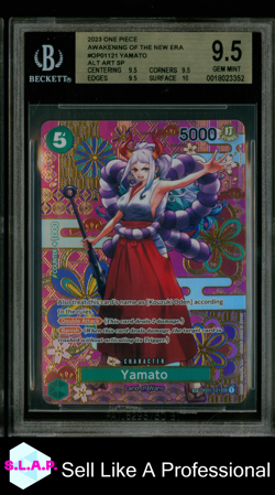 YAMATO SP 2023 ONE PIECE CARD GAME AWAKENING OF THE NEW ERA OP01121 BGS 9.5 - Image 1