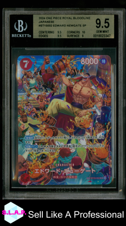 EDWARD NEWGATE SP 2024 ONE PIECE CARD GAME ROYAL BLOOD JAPANESE ST15002 BGS 9.5 - Image 1