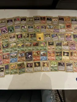 Vintage Pokemon Lot | 73 Cards Commons/Uncommon/rare WOTC Era Base Fossil+MORE - Image 1