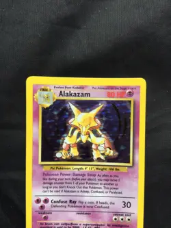 Pokemon Cards: Base Set Rare Holo: Alakazam 1/102 - Image 2