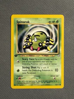Pokemon TCG 1st Edition Lot - 6 Grass Type Cards WOTC - Image 4
