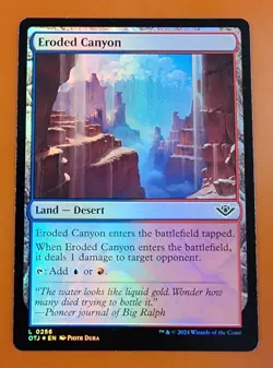 1x Eroded Canyon | FOIL | Outlaws of Thunder Junction | MTG Magic Cards - Image 1