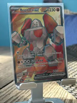 Regirock ex 214/182 Full Art Ultra Rare Destined Rivals Pokemon Card NM - Image 1