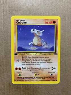 1st Edition Cubone 50/64 Jungle Set - Common Pokemon Card - NM/Mint - Image 1