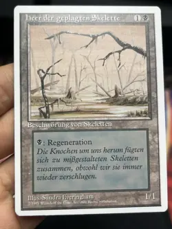 German Misprint Drudge Skeletons Swamp With Regenerate • LP • Mtg (2032) - Image 1