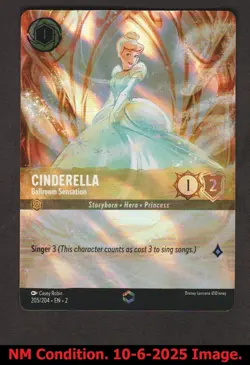 1x Cinderella - Ballroom Sensation - 205/204 - Enchanted - Holofoil (Alternate A - Image 1