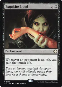 Exquisite Blood R Commander: The Lost Caverns of Ixalan 195 Near Mint - Image 1