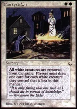 1x Martyr's Cry Light Play, English The Dark MTG Magic - Image 1