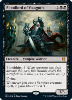 Bloodlord of Vaasgoth - Commander: Innistrad: Crimson Vow #121 MTG Magic The Gat - Image 1
