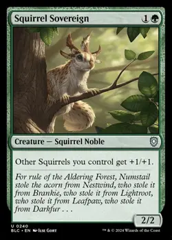 Squirrel Sovereign - Commander: Bloomburrow #0240 MTG Magic The Gathering - Image 1