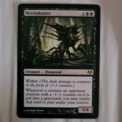 MTG Necroskitter 38/180 Eventide Rare Wither - Image 1
