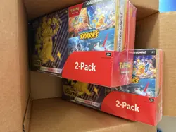 POKEMON TCG SURGING SPARKS COSTCO ETB & BOOSTER BUNDLE 2 PACK LOT (2) - Image 1