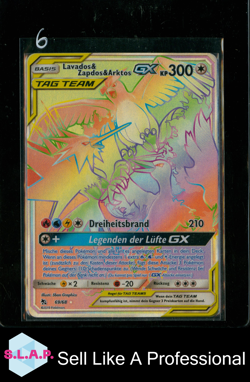 LAVADOS&ZAPDOS&ARKTOS POKEMON 69/68 2019 SUN&MOON HIDDEN FATES GERMAN - Image 1