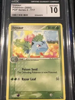 Pokemon Ivysaur - GEM MINT 10 - 7/17 - POP Series 2 - 2005 - Nonholo - Image 1