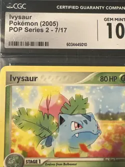 Pokemon Ivysaur - GEM MINT 10 - 7/17 - POP Series 2 - 2005 - Nonholo - Image 2