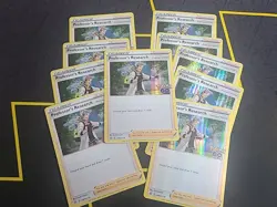 Pokemon TCG Lot (10) - Professor's Research SWSH178 Stamped Promo Holo NM - Image 1