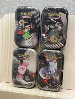 Pokemon TCG: Unova Garbodor, Axew, Whimsicot, Zorua Mini Tins Lot of 4 - Image 1