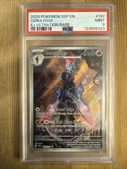 Ceruledge 197/191 Pokemon Scarlet & Violet Surging Sparks Illustration PSA 9 - Image 1