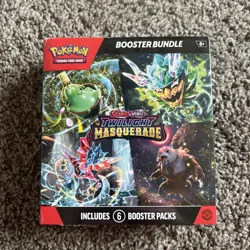 Pokemon TCG Scarlet & Violet Twilight Masquerade Sealed Booster Bundle 6 Pack - Image 1