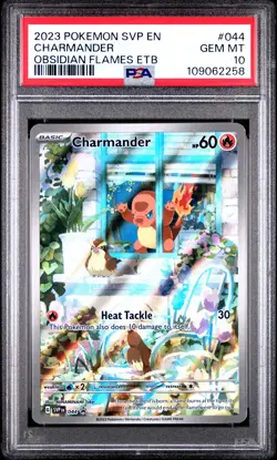 2023 POKEMON SVP EN-SV BLACK STAR PROMO #044 CHARMANDER PSA 10 - Image 1