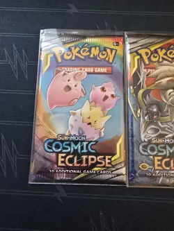 Lot Of 4x Pokemon Sun & Moon Cosmic Eclipse Booster Pack (Full Art Set) 820650805899 - Image 3