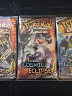 Lot Of 4x Pokemon Sun & Moon Cosmic Eclipse Booster Pack (Full Art Set) 820650805899 - Image 5