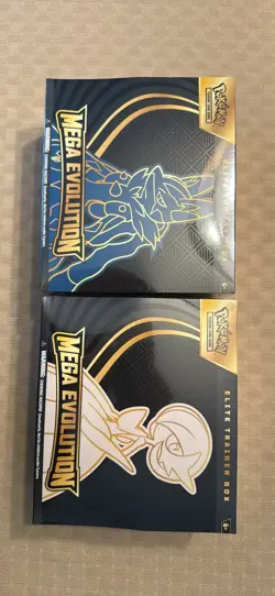 POKEMON MEGA EVOLUTION ELITE TRAINER BOX LOT Lucario & Gardevoir ETB SEALED! NEW - Image 1