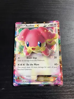 Pokemon TCG Audino EX 84/124 Fates Collide Holo Ultra Rare - Image 1