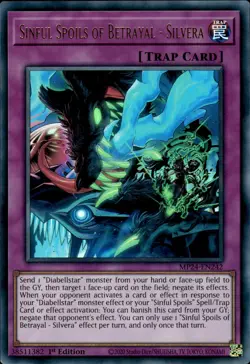 Sinful Spoils Of Betrayal - Silvera - Ultra Rare 1st Ed MP24-EN242 - NM - YuGiOh - Image 1