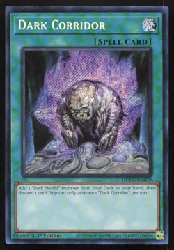 Yu-Gi-Oh TCG Duelist Nexus #DUNE-EN059 Dark Corridor Secret Rare,1st Edition - Image 1