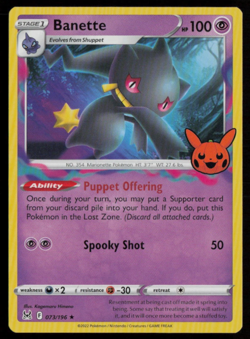 Banette Trick or Trade BOOster 2023 #073/196 Rare Pokemon Card Halloween - Image 1