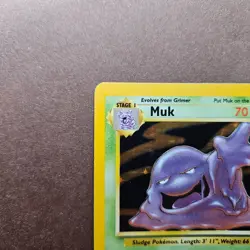 Muk 13/62 Pokemon Fossil Holo Rare Card - LP - Image 2