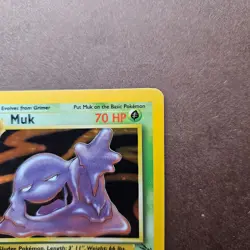 Muk 13/62 Pokemon Fossil Holo Rare Card - LP - Image 3