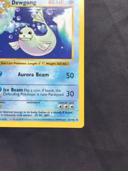 Pokemon Cards: Base Set 1st Edition Uncommon: Dewgong 25/102 - Image 4
