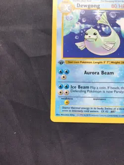 Pokemon Cards: Base Set 1st Edition Uncommon: Dewgong 25/102 - Image 5