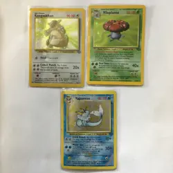 Vintage Pokemon Holo Rare Card Lot Jungle 1999 WOTC 90s Art Damage - Image 1