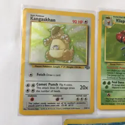Vintage Pokemon Holo Rare Card Lot Jungle 1999 WOTC 90s Art Damage - Image 3