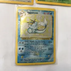 Vintage Pokemon Holo Rare Card Lot Jungle 1999 WOTC 90s Art Damage - Image 4