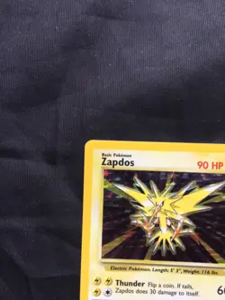 Pokemon Cards: Base Set Rare Holo: Zapdos 16/102 - Image 3