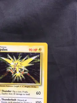 Pokemon Cards: Base Set Rare Holo: Zapdos 16/102 - Image 4
