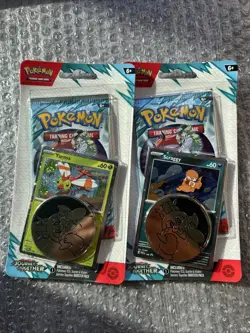 Pokemon TCG Journey Together Blister Pack Yanma and Scraggy Promo Cards SEALED - Image 1